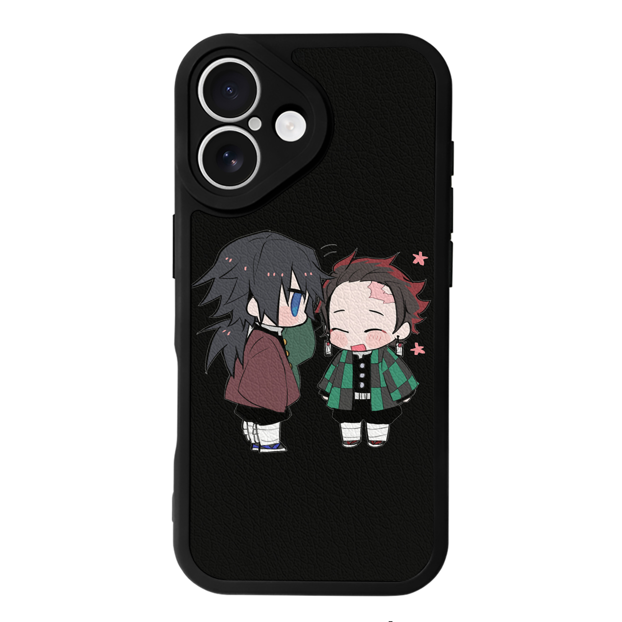（画像用） 鬼滅の刃（きめつのやいば）水柱-冨岡 義勇／とみおか ぎゆう Tomioka Giyuu 【iPhone 16シリーズ対応】シリコンスマホケース（レザー調） 材質：シリコン
